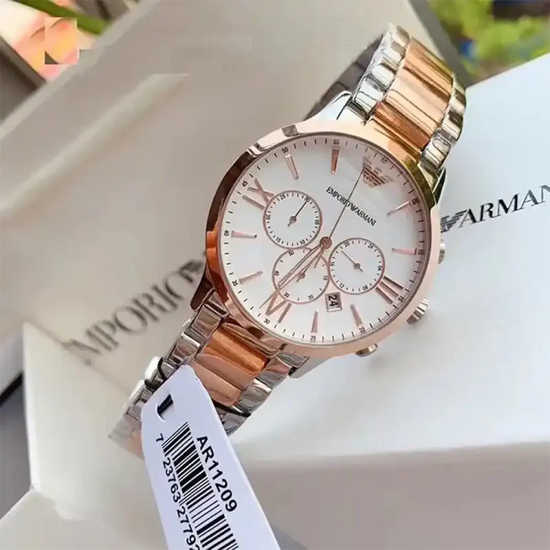 Emporio Armani Giovanni Chronograph Two-tone Men's Watch- AR11209